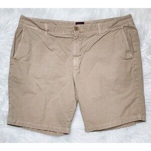 UNTUCKit Shorts Mens 42 Adler Khaki Tan Cotton Chino Casual‎ 9.5" Golf